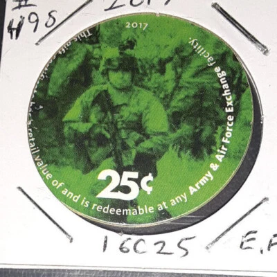 16C25   AAFES Pog  2017 U.S. ARMY Money Extra Fine - Image 1 of 2