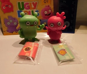 2 UglyDolls Mystery Bag Minifiguren: grün Jeero & rosa Moxy Mädchen 2019 Film - Bild 1 von 5