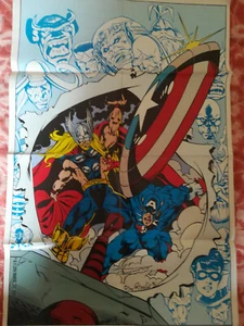 Poster  Thor e Cap. America di Pino Rinaldi - Imagen 1 de 1