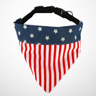 American Flag Cat Collar Triangular Scarf Dog Necklace Decor Dog Bandana