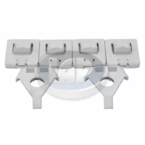 6 PC SEAT RAIL GUIDE KIT VOLKSWAGEN T1 BUG & SUPER BEETLE 1973-1979 - Picture 1 of 3