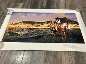 Daryl Poulin - Western Print Limited Edition Print / 51/500 sehr schön 20 x 36 - Bild 1 von 22