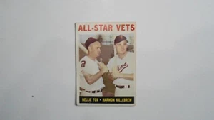 Topps Baseball Card 1964 #81 Nellie Fox - Harmon Killebrew - Picture 1 of 2