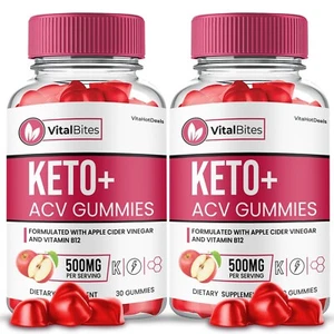 Vital Bites ACV Gummies, Max Strength Formula For Men and Women (2 Pack) - Picture 1 of 7