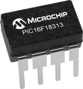 1 microchip PIC16F18313-I/P microcontrollore pic 8 bit, flash 32 MHz 3,5 kB 8 pin - Foto 1 di 1