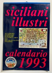 10447 CALENDARIO 1993 - SICILIANI ILLUSTRI - Accademia Scienze Lettere ed Arti - Picture 1 of 4