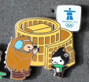 Imagen Mascota Bibliotecas Vancouver 2010 Vancouver Olympic Pin botón - Imagen 1 de 1