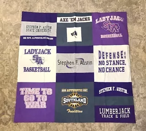 Stephen F Austin SFA Lumberjacks University Basketball Quilt Women's Track - Picture 1 of 7