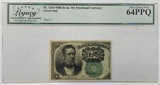 Fr. 1264 5th Issue 10c Fractional Currency Green Seal Legacy Very Ch New 64PPQ
