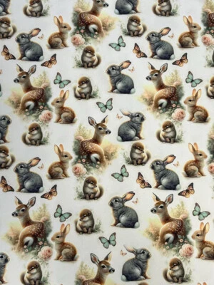 Softshell Jackenstoff Kinderstoff Digitaldruck Tiere - Bild 1 von 4