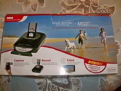 RCA Black Small Wonder + Memory Maker EZDVD2HBD Capture Record Videos to DVD NEW - Image 1 of 3