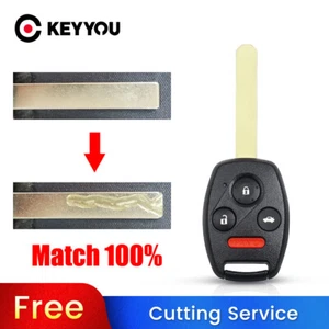 BLADE CUT by PHOTO Car Key Case For Honda Accord 2003 2004 2005 2006 2007 - Imagen 1 de 8