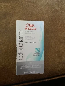 Wella Color Charm T10 Permanent Liquid Hair Toner - 1.4oz Pale Blonde - Picture 1 of 3