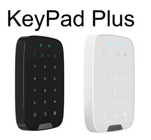 Ajax KeyPad Plus Wireless Touch Tastatur verschlüsselte kontaktlose Karten / Schlüsselanhänger - Bild 1 von 15