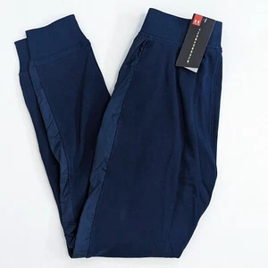 $70 Under Armour Threadborne Terry Jogger Sweatpant Navy Blue Mens S Athleisure - Picture 1 of 15