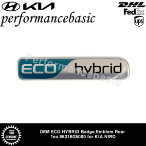 OEM ECO HYBRID Badge Emblem Rear 1ea 86316G5000 for KIA NIRO - Picture 1 of 2