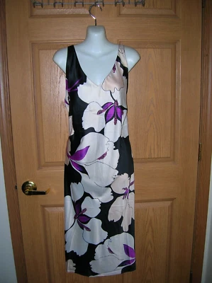 NATORI - VESTIDO SIN MANGAS - PATRÓN SE LLAMA "ORQUÍDEA MAJESTUOSA" - TALLA 1X - ¡NUEVO CON ETIQUETAS!! Foto 1 de 3