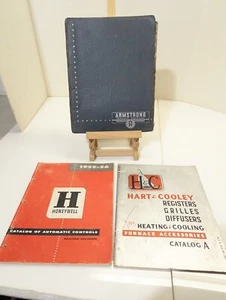 1950s Furnace Company Catalogs Armstrong Honeywell Hart & Cooley x3 Oldies - Picture 1 of 6