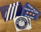 Pack of 24 x Ipswich Town FC Stickers - Flag Scarf  Badge ITFC Tractor Boys