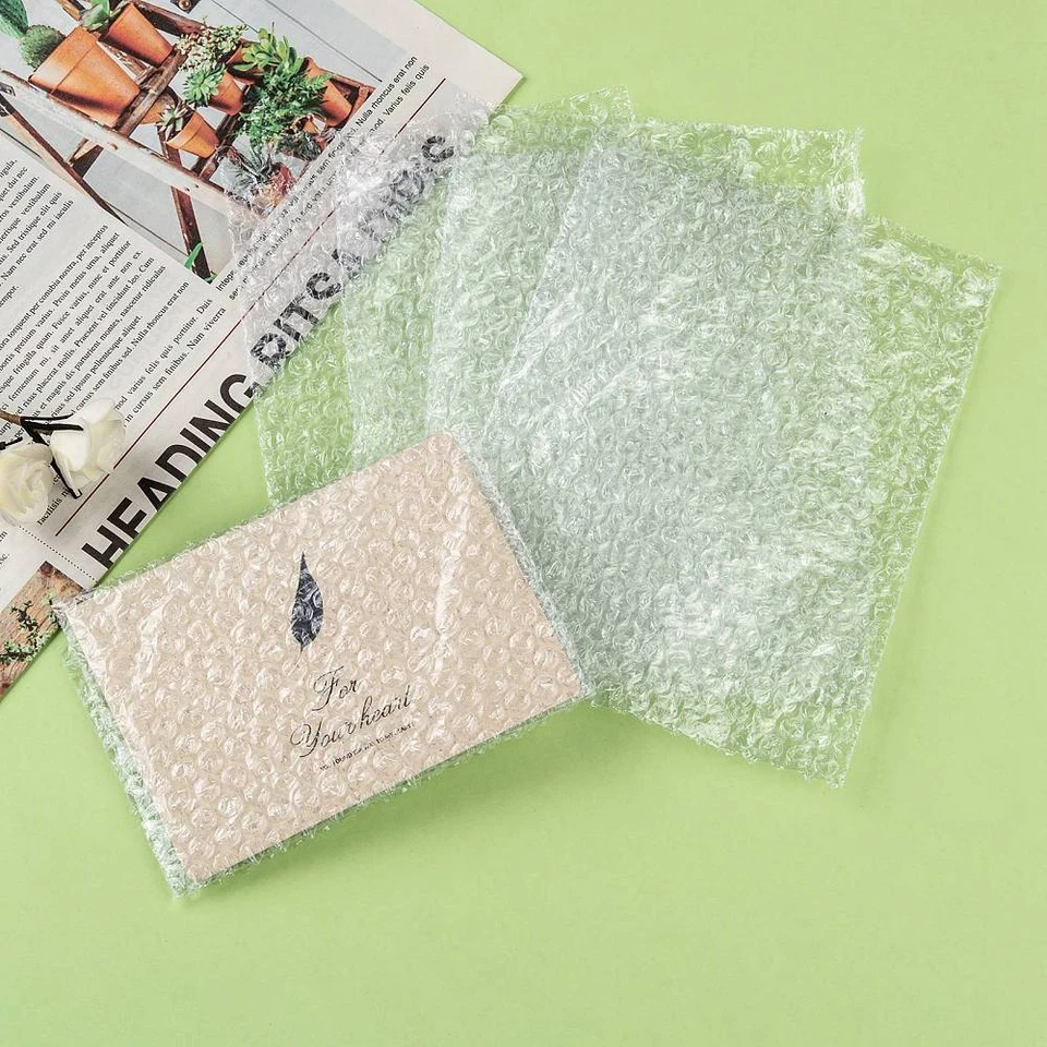 100x Plastic Protective Wrap Bubble Cushion Pouches Out Bags Packaging Bags - Image 1 of 4