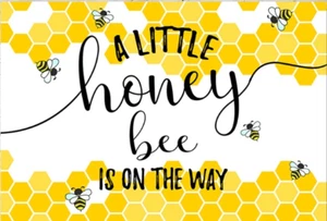 BEE SWEET LITTLE HONEY BABY SHOWER PARTY BANNER BACKDROP DECORATION - Picture 1 of 4