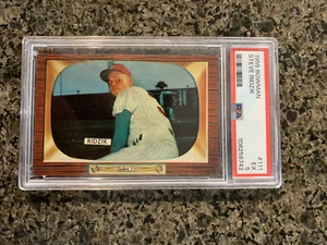1955 Bowman Baseball #111 Steve Ridzik PSA 5 (?) - Picture 1 of 2