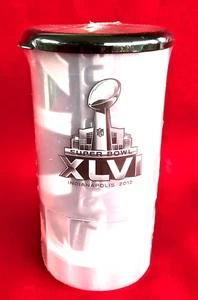 Super Bowl XLVI (46) Plastic Beer Mug w/ Large Shirt Authentic NFL NEW Sealed  - Picture 1 of 9