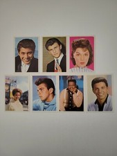 Music cards of Franky Avalon Fats Domino Fabian Brenda Lee Paul Anka Bobby Rydel