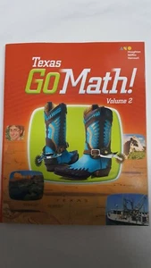 TEXAS GO MATH! STUDENT WORKBOOK VOLUME 2 "BRAND NEW NEVER USED" - Foto 1 di 8