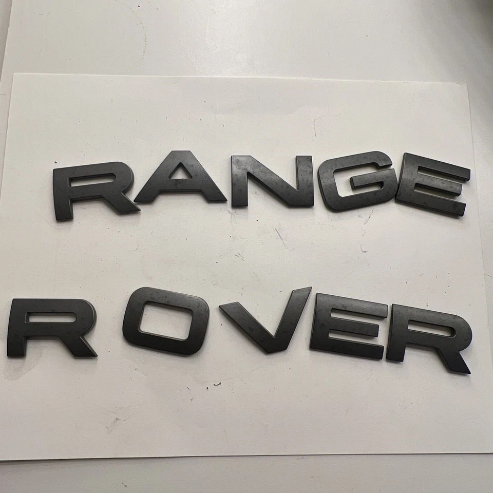 Range Rover 2003-2012 emblema letras logotipo insignia puerta maletero trasero gris OEM Foto 1 de 1