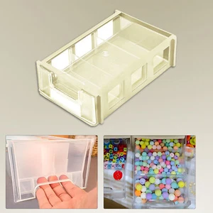 Clear Plastic Organizer Container Storage Box Home Office Shop Small Components - Picture 1 of 13