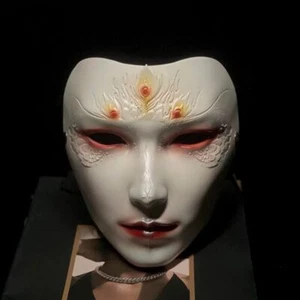 Frauen Männer Cyberpunk Maske Cosplay alter Stil Street Dance Techno Masken UK - Bild 1 von 14