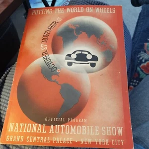 National Automobile Show Programm 1938. GRAND CENTRAL PALACE - Bild 1 von 1