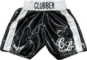 Mr. T Signed Rocky III Clubber Lang Black Boxing Trunks JSA Authenticated - Picture 1 of 3