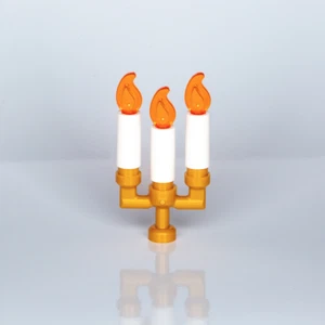 LEGO® Candelabro Velas Llamas Soporte (73117, 37762, 37775) (Pearl Gold) NUEVO - Imagen 1 de 1