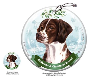 Bellyrubs & Kisses Ornament - Liver and White Brittany 050A - Picture 1 of 1