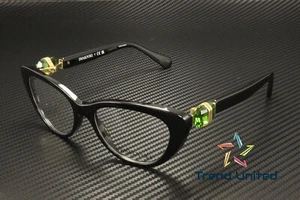 SWAROVSKI SK2005 1001 Black Demo Lens 53 mm Women's Eyeglasses - Picture 1 of 6