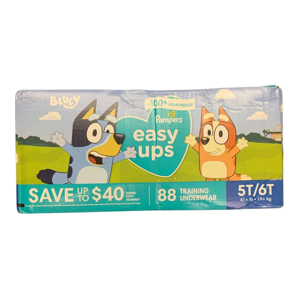 Тренировочное нижнее белье Pampers Easy Ups герметичное, 4T/5T (37+фунтов)), 88 карат - Изображение 1 из 1