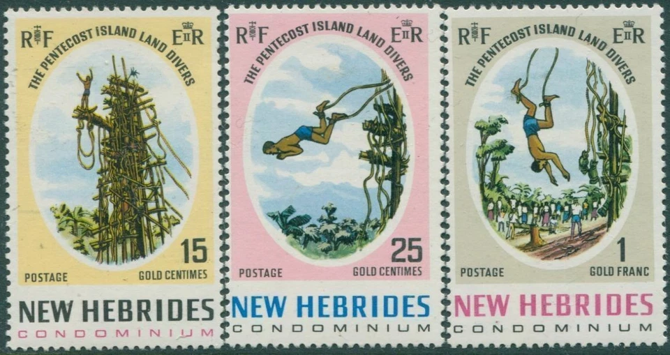 Nuevo juego Hébridas 1969 SG138-140 Land Divers MNH Foto 1 de 1