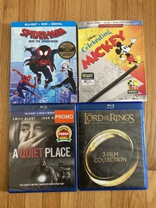 BLU RAY 4K ULTRA HD SLIPCOVERS QUIET PLACE promo celebrating Mickey spiderverse - Picture 1 of 5