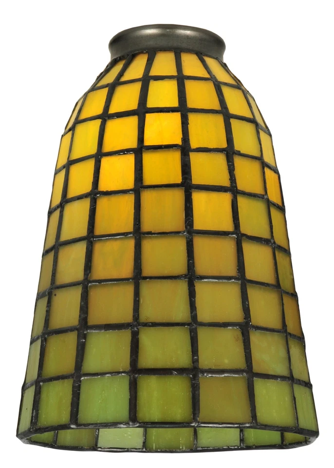 Aguacate Meyda Tiffany 67040 5" con pantalla de repuesto verde geométrico Foto 1 de 1