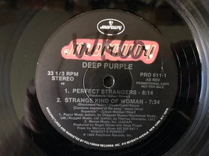 Deep Purple PERFECT STRANGERS / HUSH 1988 Mercury Promo 12" EP VG - Picture 1 of 4