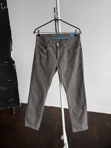 Pantalones Pierre Cardin Lyon Gris Cónico 5 Bolsillos Pantalones Informales Talla - W34 L32, S - Imagen 1 de 7