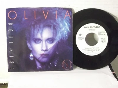 Оливия Ньютон Джон, MCA, «Soul Kiss» США, 7 «45 w P/S, 1985 промо поп-рок классика, M- - Изображение 1 из 2