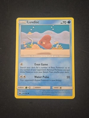 Luvdisc 44/168 Sun & Moon Celestial Storm Regular Pokemon TCG Lightly Played  - Image 1 of 2