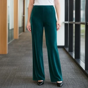Chico's Travelers Pants NWT Women's 3 (XL) Enchanted Forest No Tummy Pull-On - Picture 1 of 7