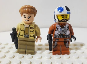 Lote de (2) minifiguras Lego de Lego Star Wars Set #75248 A-Wing Connix Snap - Imagen 1 de 2