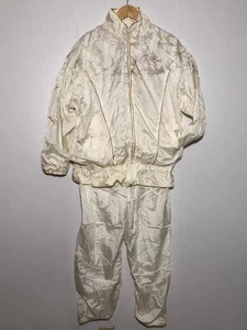 Active Exchange tuta donna media bianco oro pantaloni giacca set anni 80 90 - Foto 1 di 13