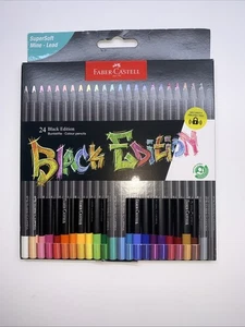 Faber-Castell Colouring Pencils Black Edition Set of 24 Assorted - Picture 1 of 7