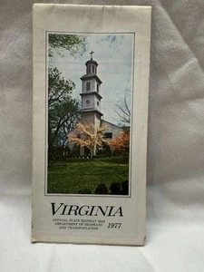 Virginia Road Map ~ Vintage 1977 Official State Highway Department Map - Picture 1 of 11